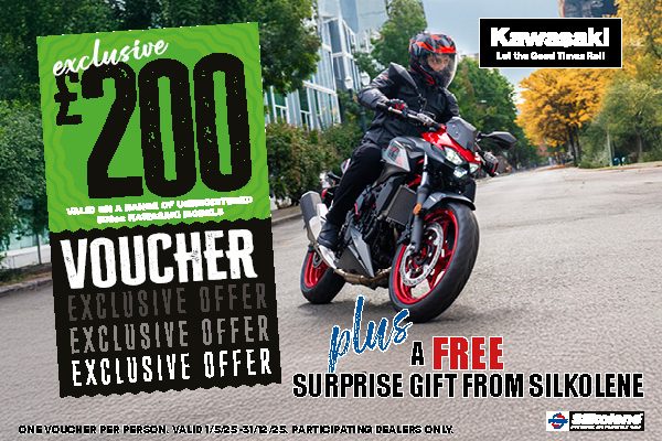 Get a free gift with Kawasaki and Silkolene!