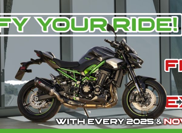 Amplify your 2026 With A Free Z900 Exhaust Upgrade!