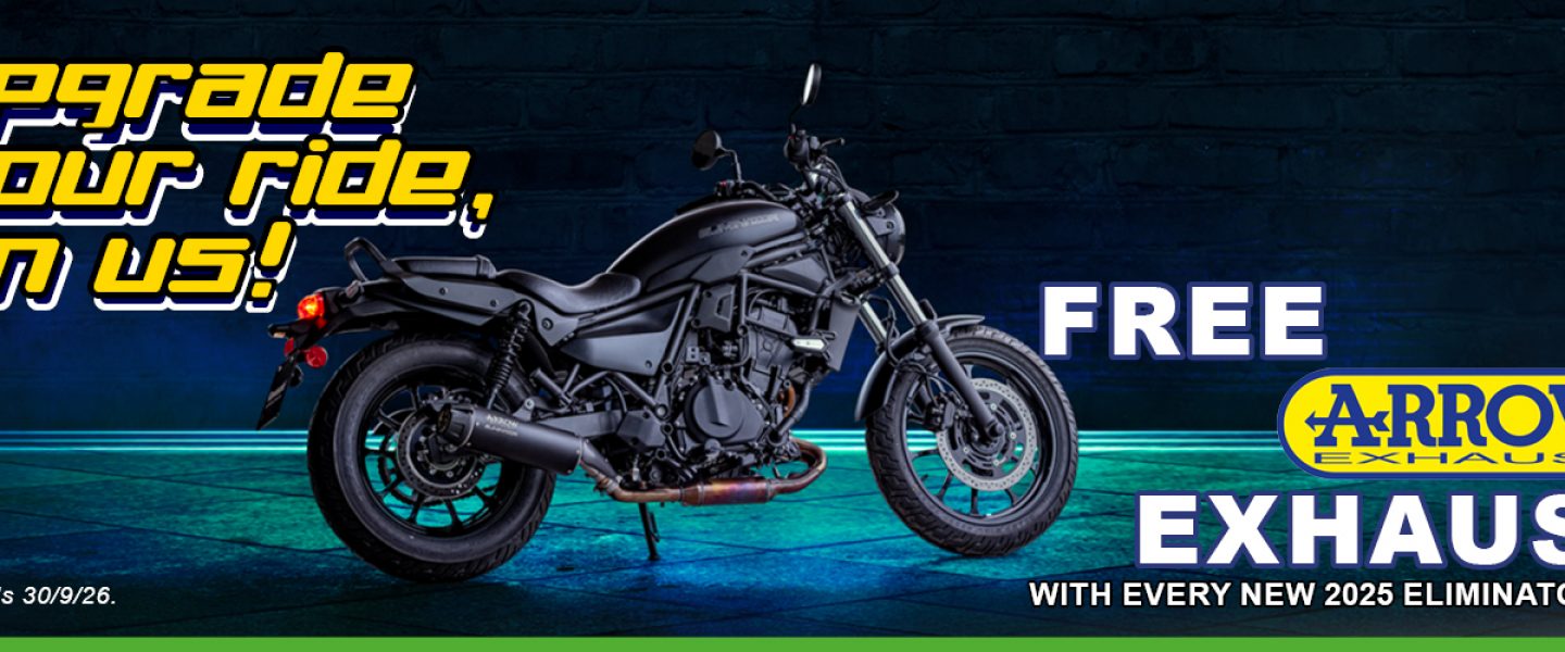 Cruise away with a free Arrow exhaust!
